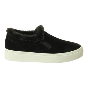 Vaneli Sport Black Suede Faux Fur Trim Slip On Platform Sneakers Size‎ 10.5M